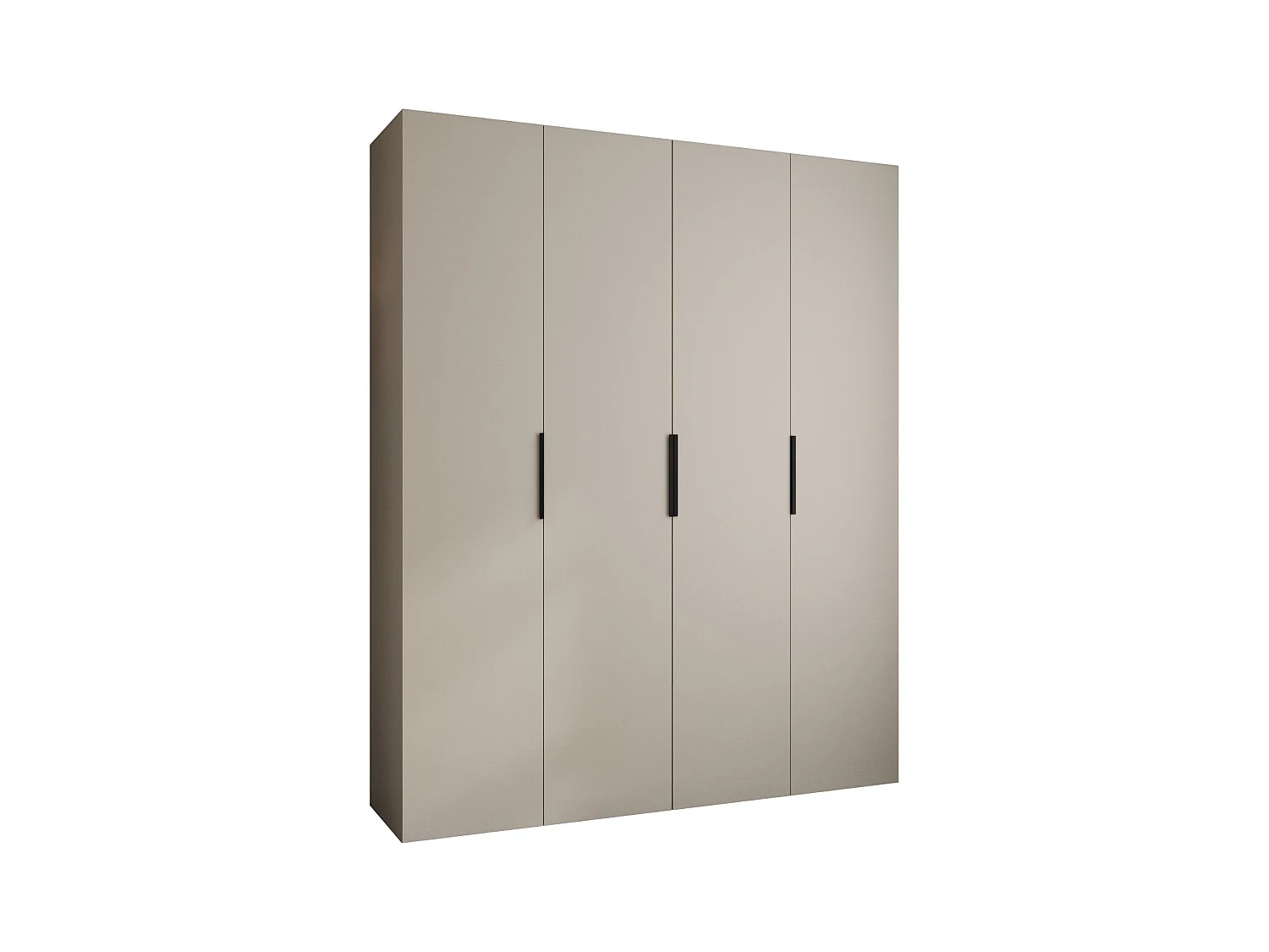 Armoire à portes battantes Como 4 245,5/200/40 4 portes (cachemire/noir)