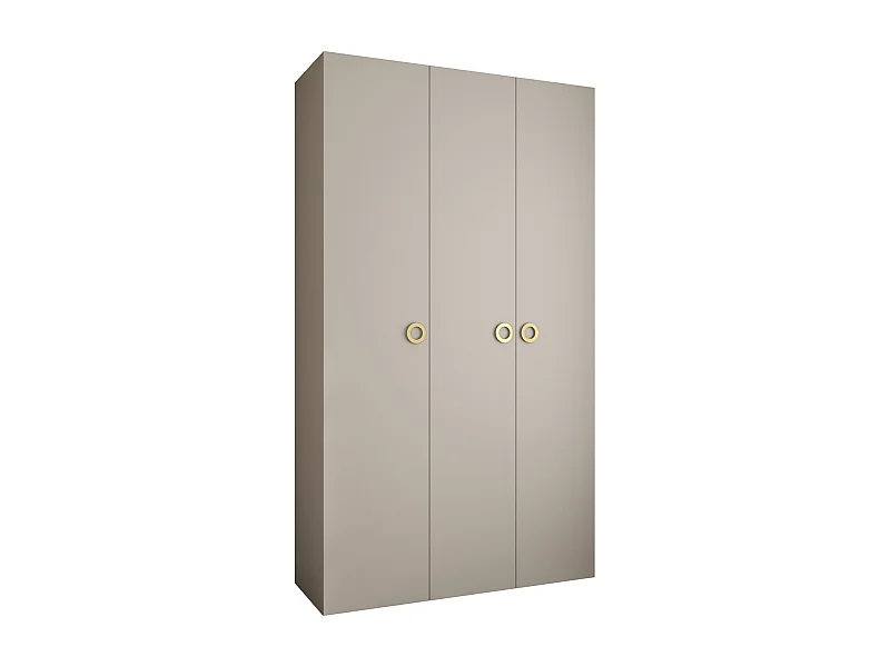 Armadio Como 1 a ante battenti 245,5/140/50 3 porte (cashmere/oro)