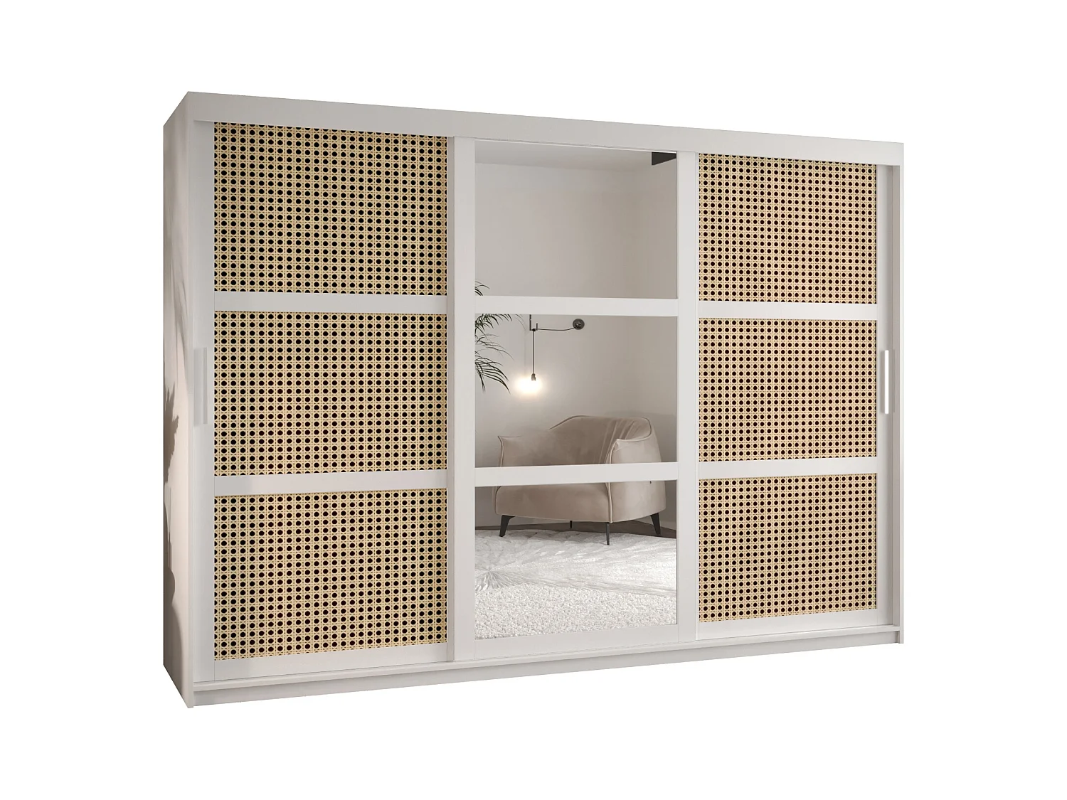 PLECIONKA 2 KLEDINGKAST MET SCHUIFDEUREN 200/250/62 2 deuren (wit)