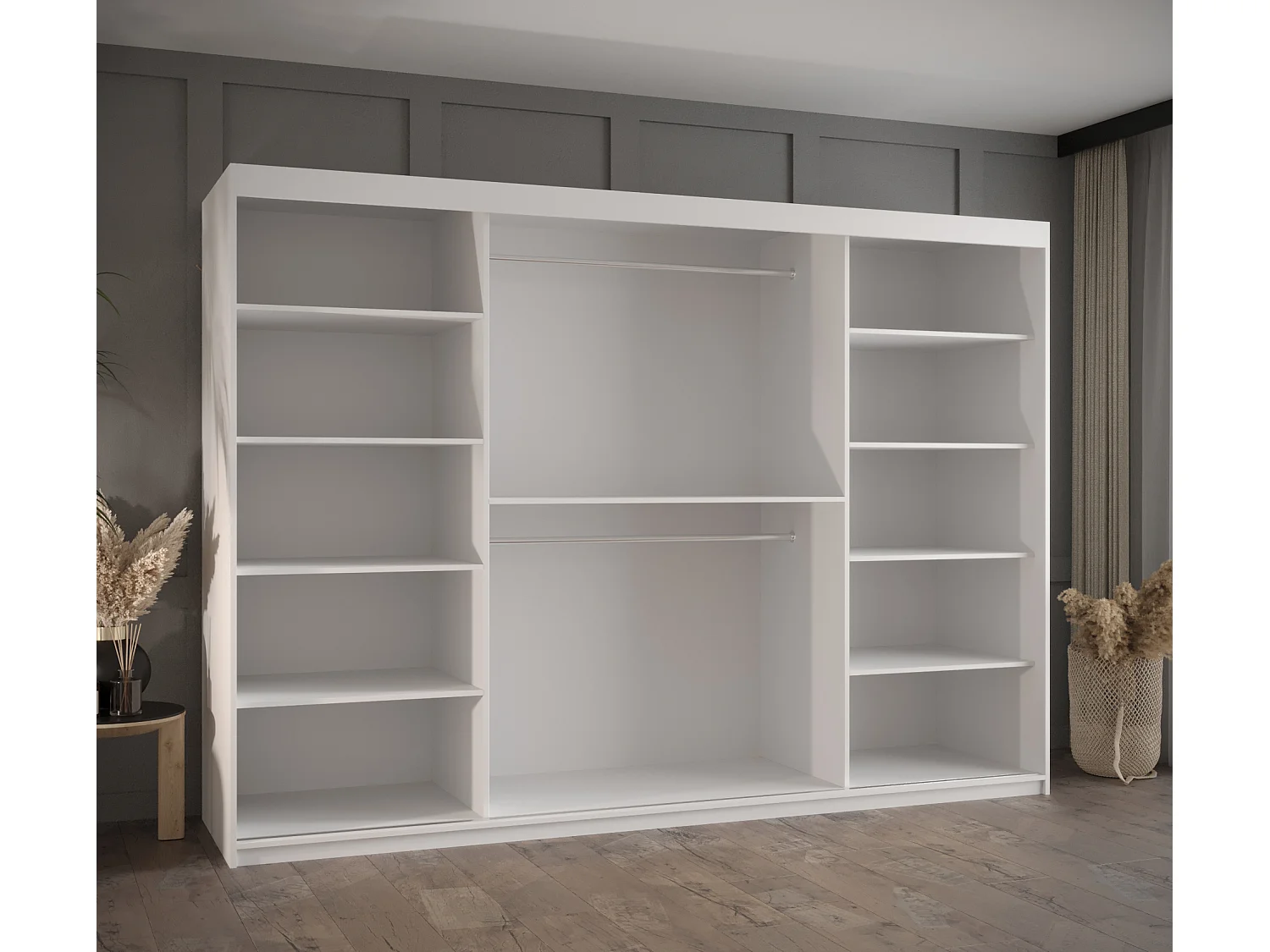 PLECIONKA 2 KLEDINGKAST MET SCHUIFDEUREN 200/250/62 2 deuren (wit)