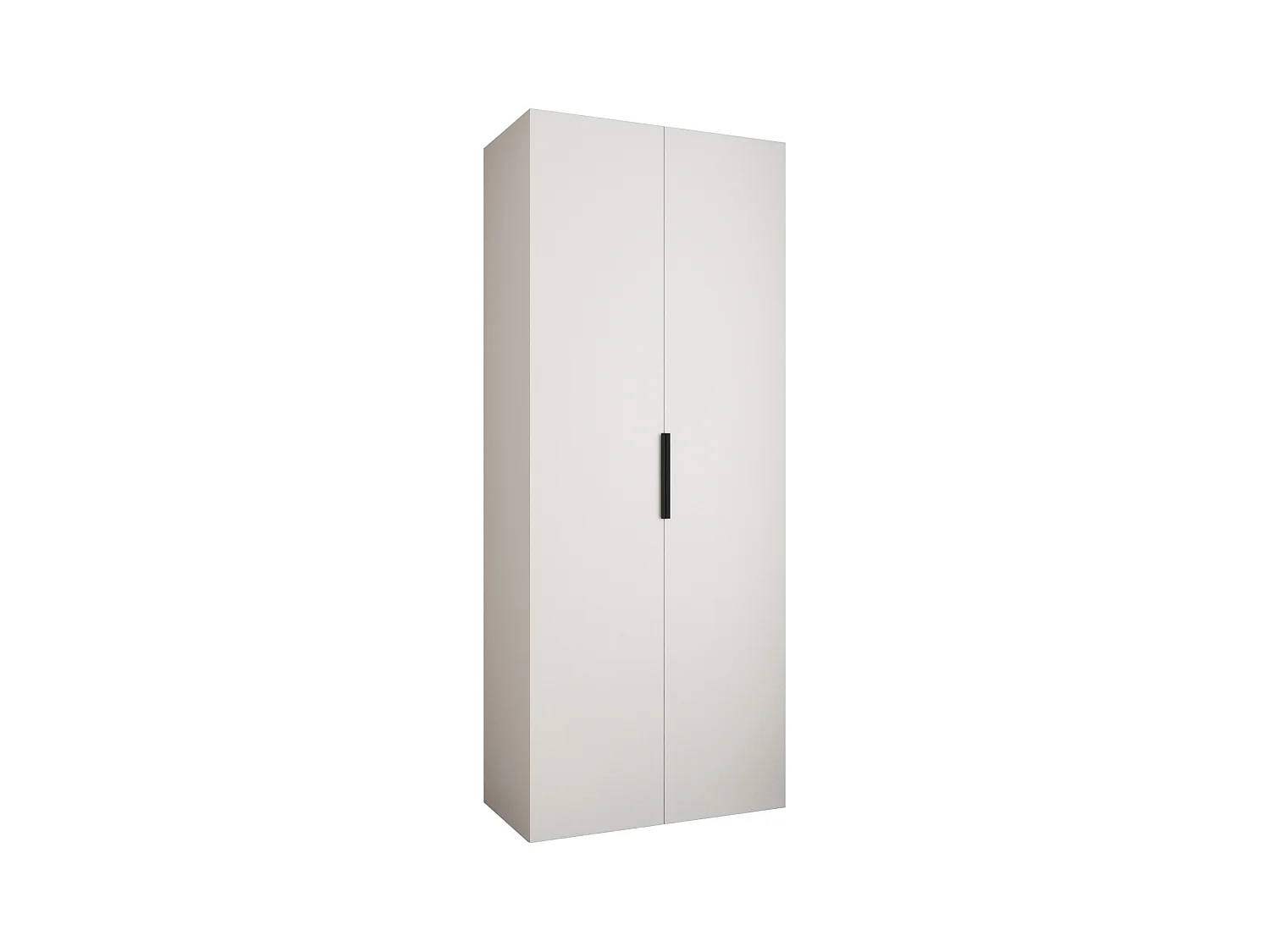 Armoire à portes battantes Como 4 245,5/100/40 2 portes (blanc/noir)