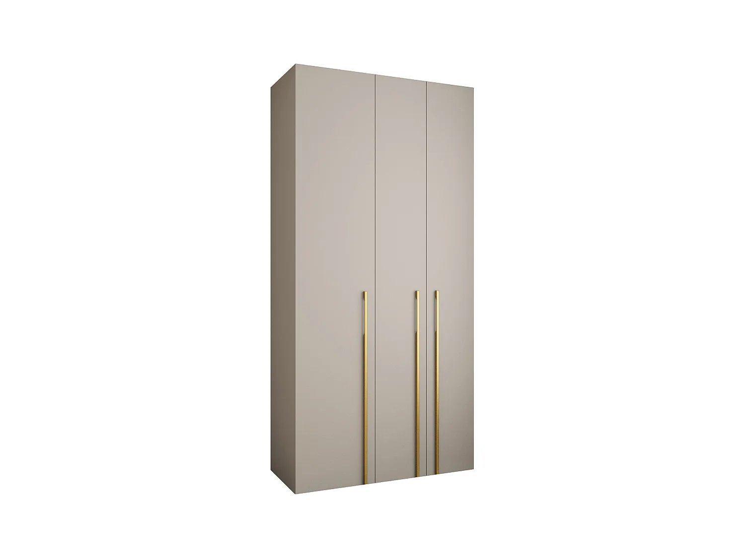 Armoire à portes battantes Como 3 245,5/120/50 3 portes (cachemire/or)