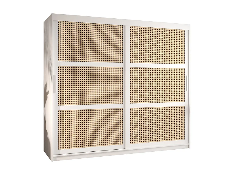ARMOIRE PLECIONKA À PORTES COULISSANTES 200/200/62 2 Portes (blanc)