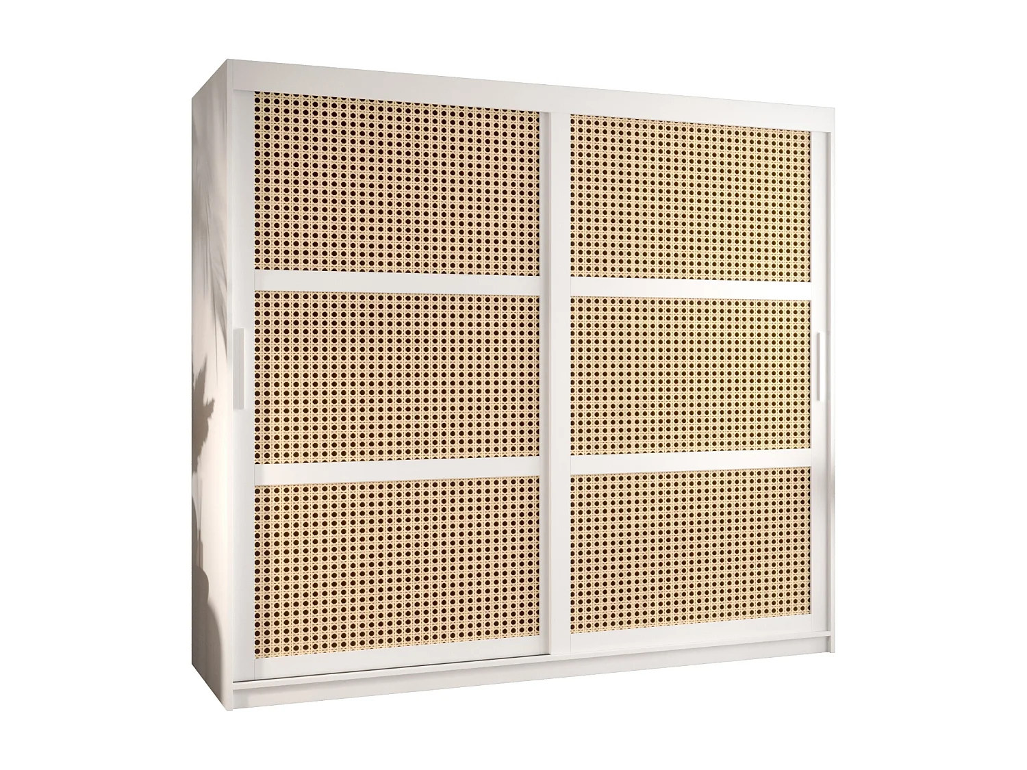 SCHWEBETÜRENSCHRANK PLECIONKA 200/200/62 2-türig (Weiß)