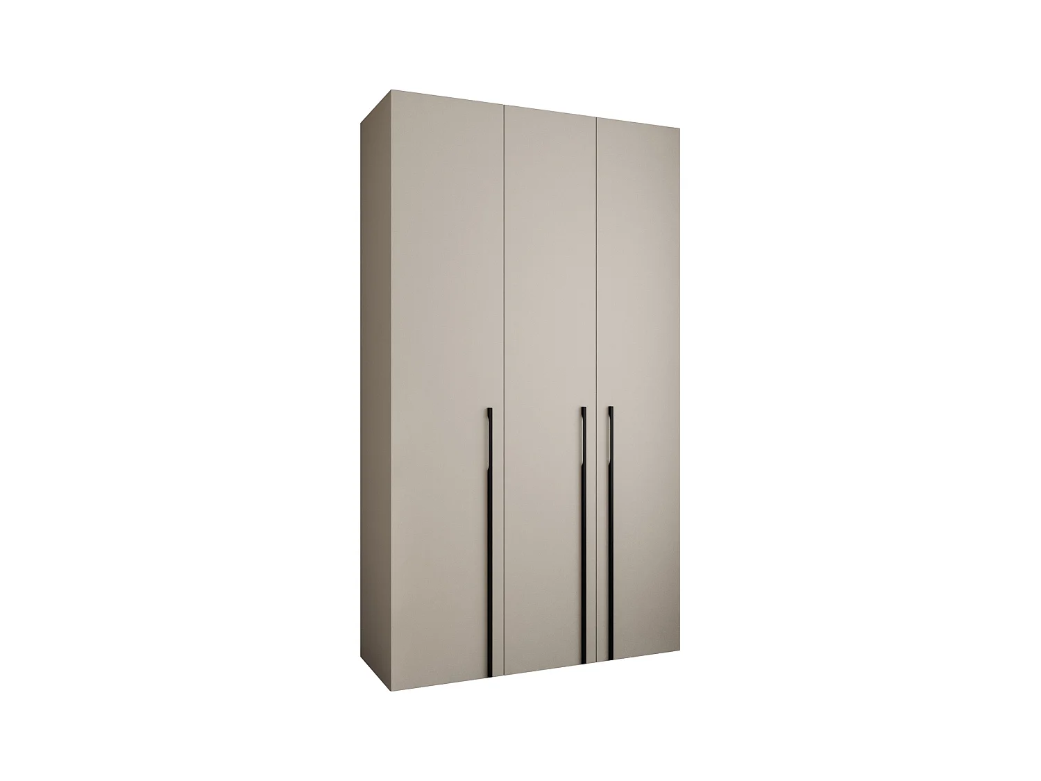 Armoire à portes battantes Como 3 245,5/140/40 3 portes (cachemire/noir)