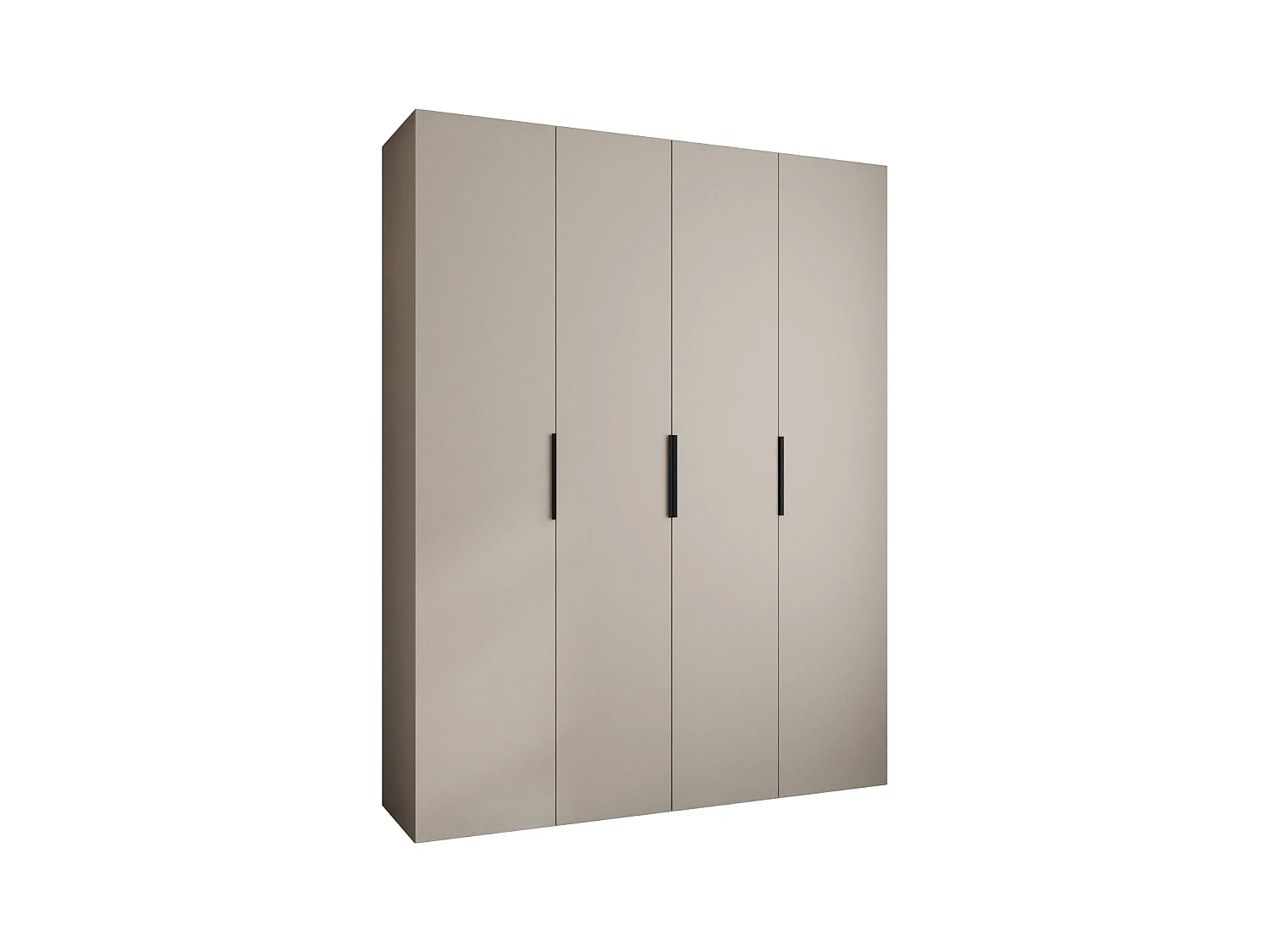 Armoire à portes battantes Como 4 245,5/190/40 4 portes (cachemire/noir)