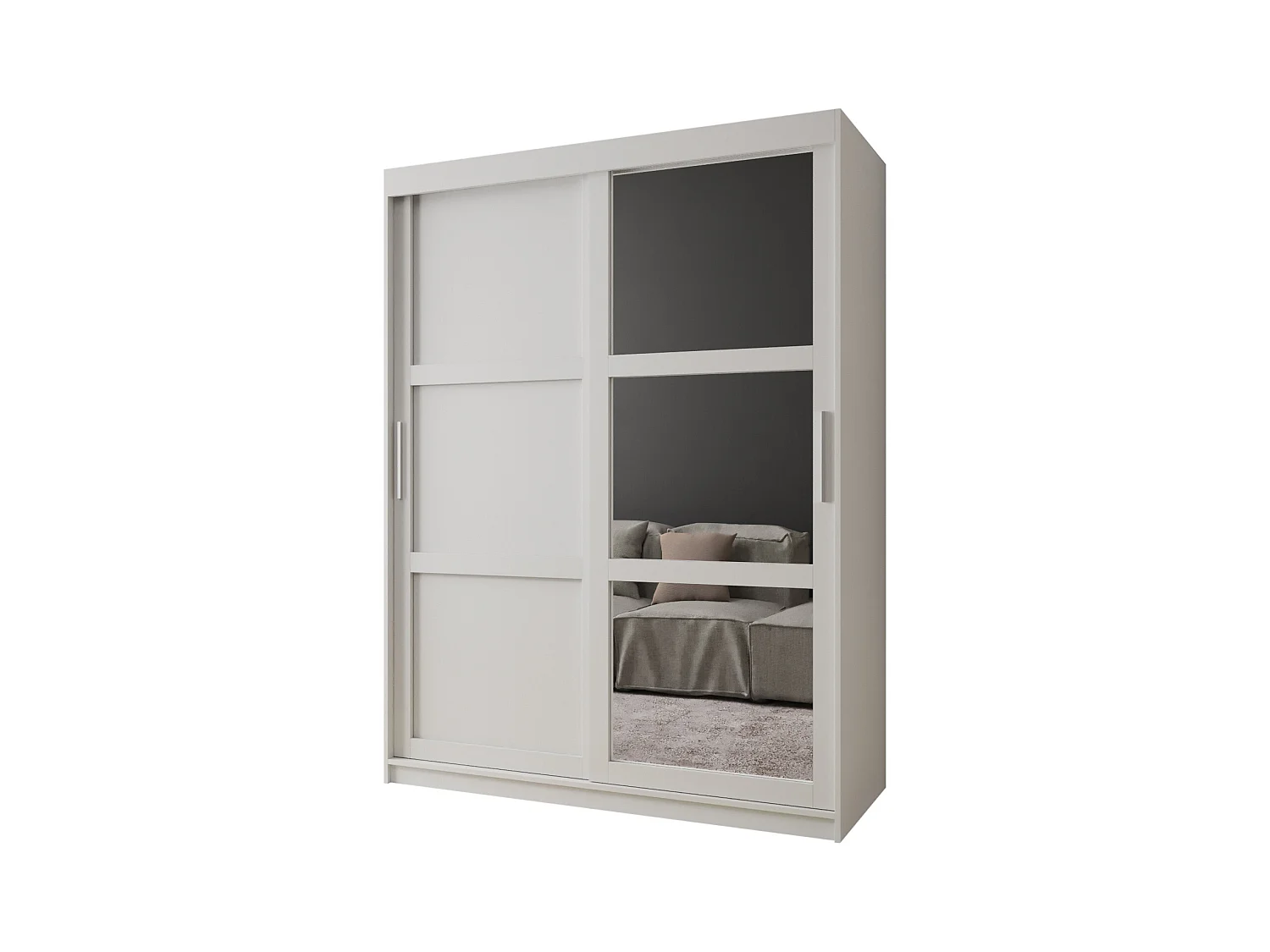 MIROR 3 KLEDINGKAST MET SCHUIFDEUREN 200/150/62 2 deuren (wit)