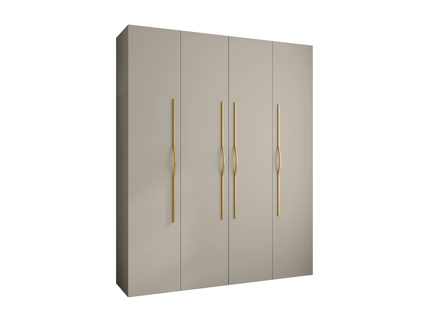Drehtürenschrank Como 2 245,5/200/40 4-türig (Kaschmir/Gold)