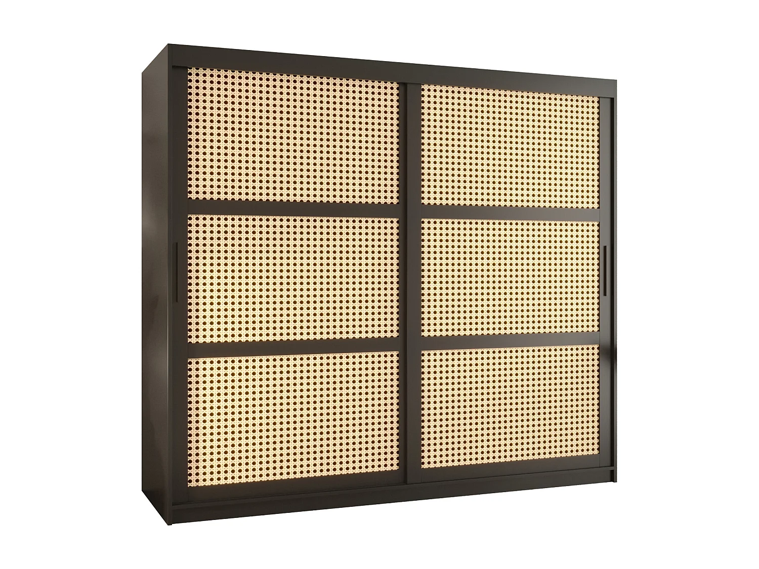 ARMOIRE PLECIONKA À PORTES COULISSANTES  200/200/62 2 Portes (negro)