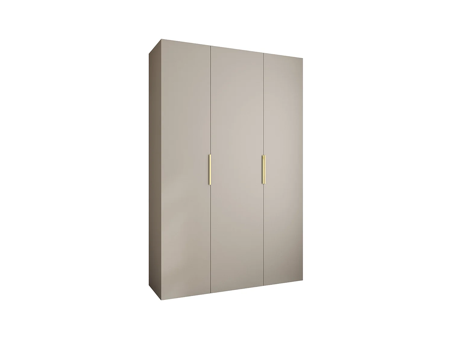 Armoire à portes battantes Como 4 245,5/160/40 3 portes (cachemire/or)
