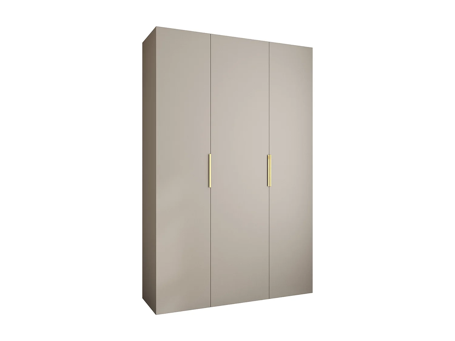 Drehtürenschrank Como 4 245,5/160/40 3-türig (Kaschmir/Gold)