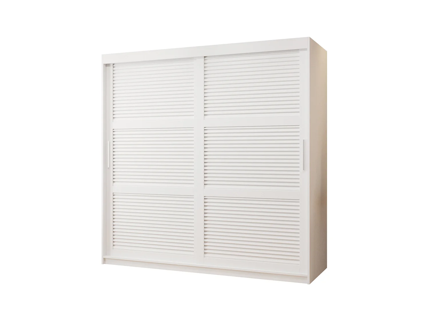 ARMOIRE ZALUZJA À PORTES COULISSANTES 200/180/62 2 Portes (blanc)