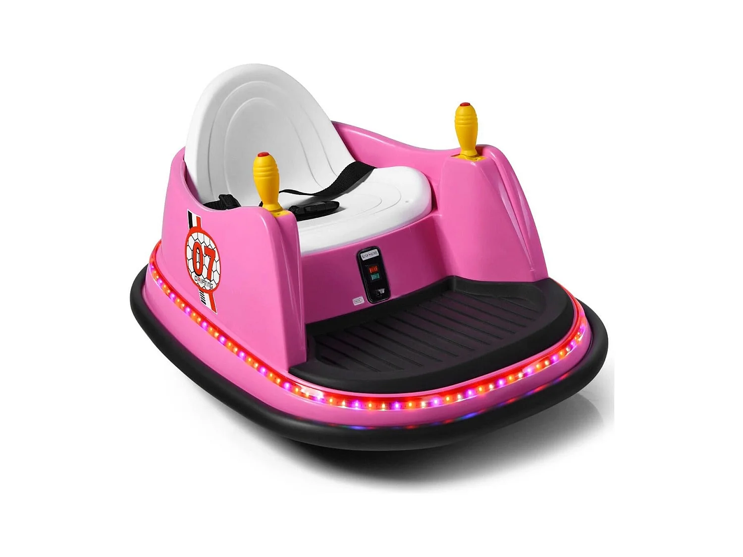 6V Kinder Autoscooter mit Fernbedienung 360-Grad-Wendekreis 57 x 75 x 42 cm Rosa
