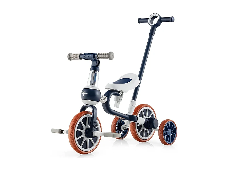 4 in 1 Kinder Dreirad & Laufrad & Balance Bike & Schiebeauto mit verstellbarem Schiebegriff und abnehmbaren Pedalen,für Kinder im Alter von 2-4 Jahren FE32292