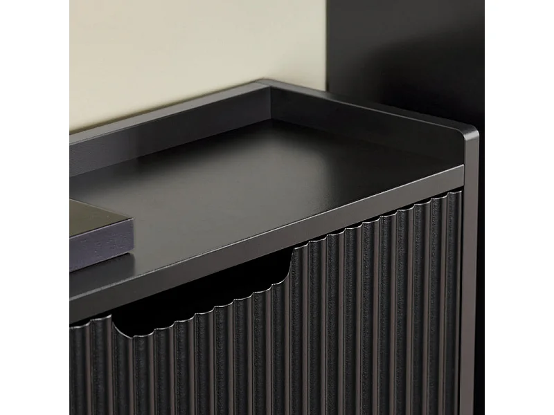 SoBuy FSR177-SCH Meuble à Chaussures Armoire à Chaussures Meuble Rangement Chaussures 2 Portes abattantes, Meuble d'Entrée Coffre Rangement pour Chaussures, Noir