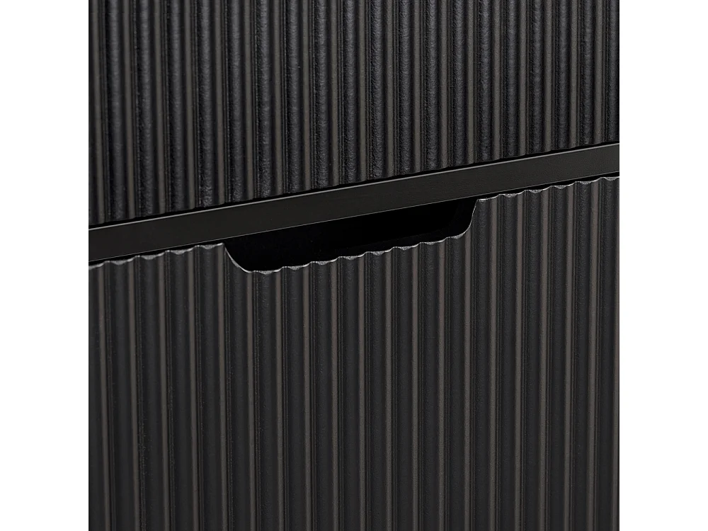 SoBuy FSR177-SCH Meuble à Chaussures Armoire à Chaussures Meuble Rangement Chaussures 2 Portes abattantes, Meuble d'Entrée Coffre Rangement pour Chaussures, Noir