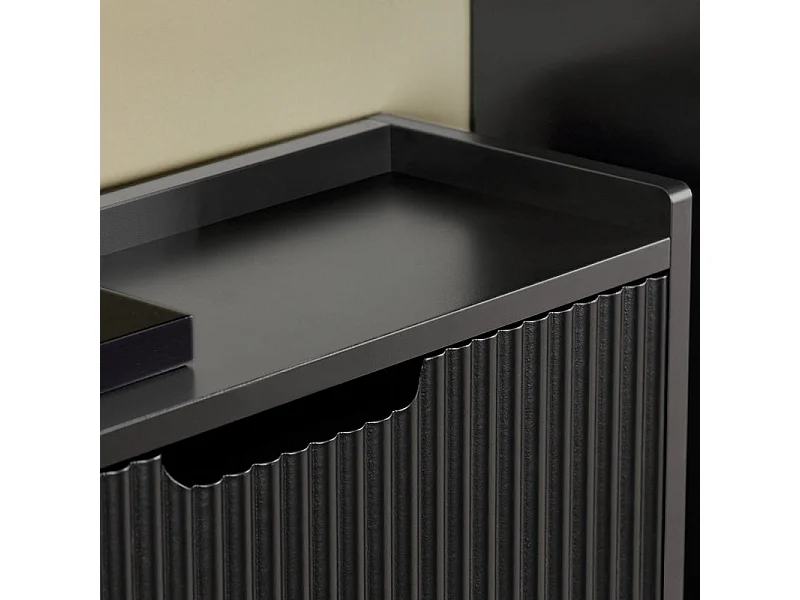 SoBuy FSR177-H-SCH Meuble à Chaussures Armoire à Chaussures Meuble Rangement Chaussures 3 Portes abattantes, Meuble d'Entrée Coffre Rangement pour Chaussures, Noir