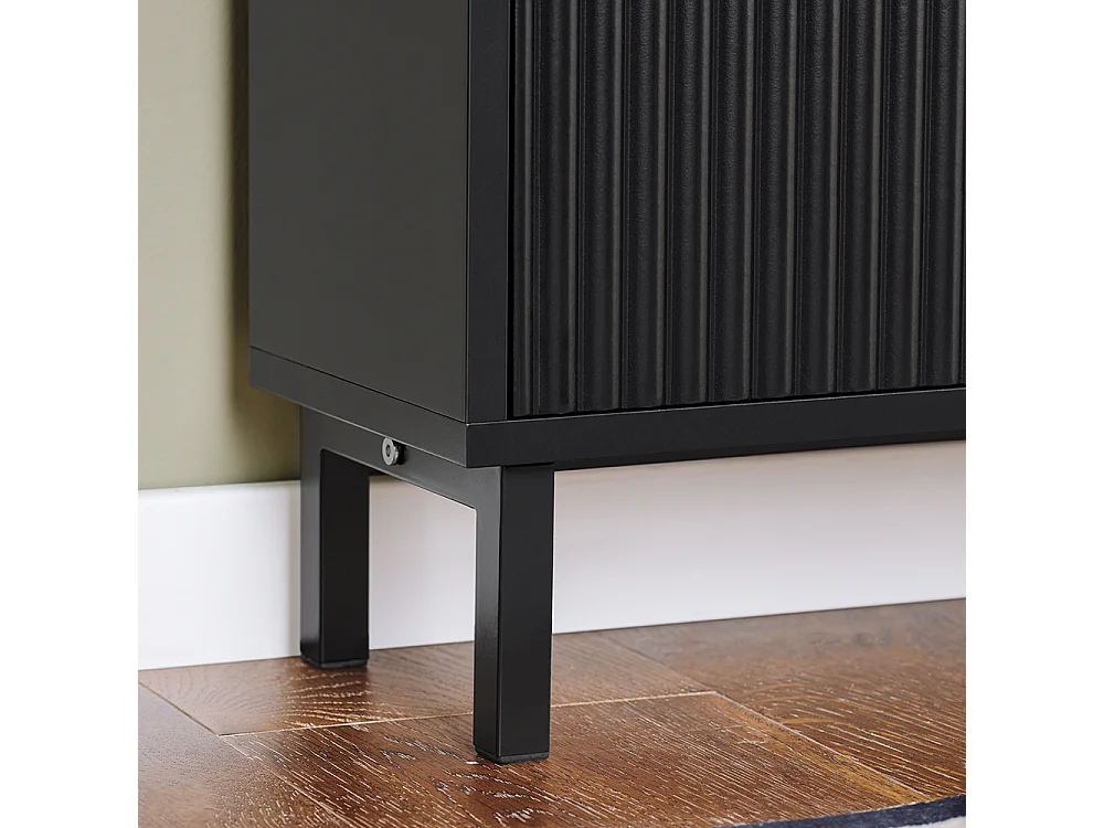 SoBuy FSR177-H-SCH Meuble à Chaussures Armoire à Chaussures Meuble Rangement Chaussures 3 Portes abattantes, Meuble d'Entrée Coffre Rangement pour Chaussures, Noir