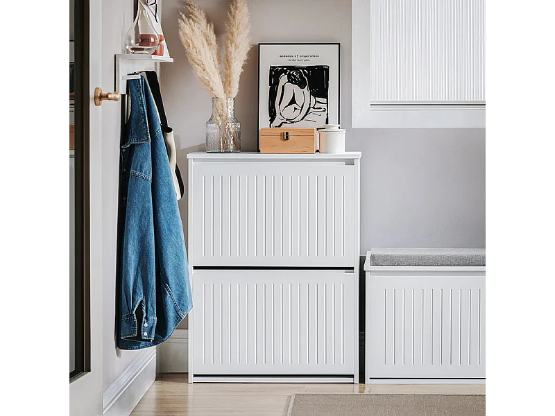 SoBuy BZR106-DG Meuble de Rangement Salle de Bain Étroit sur roulettes Support Papier Toilette Armoire Toilettes WC Compact Chariot de Stockage Polyvalente 1 tiroir