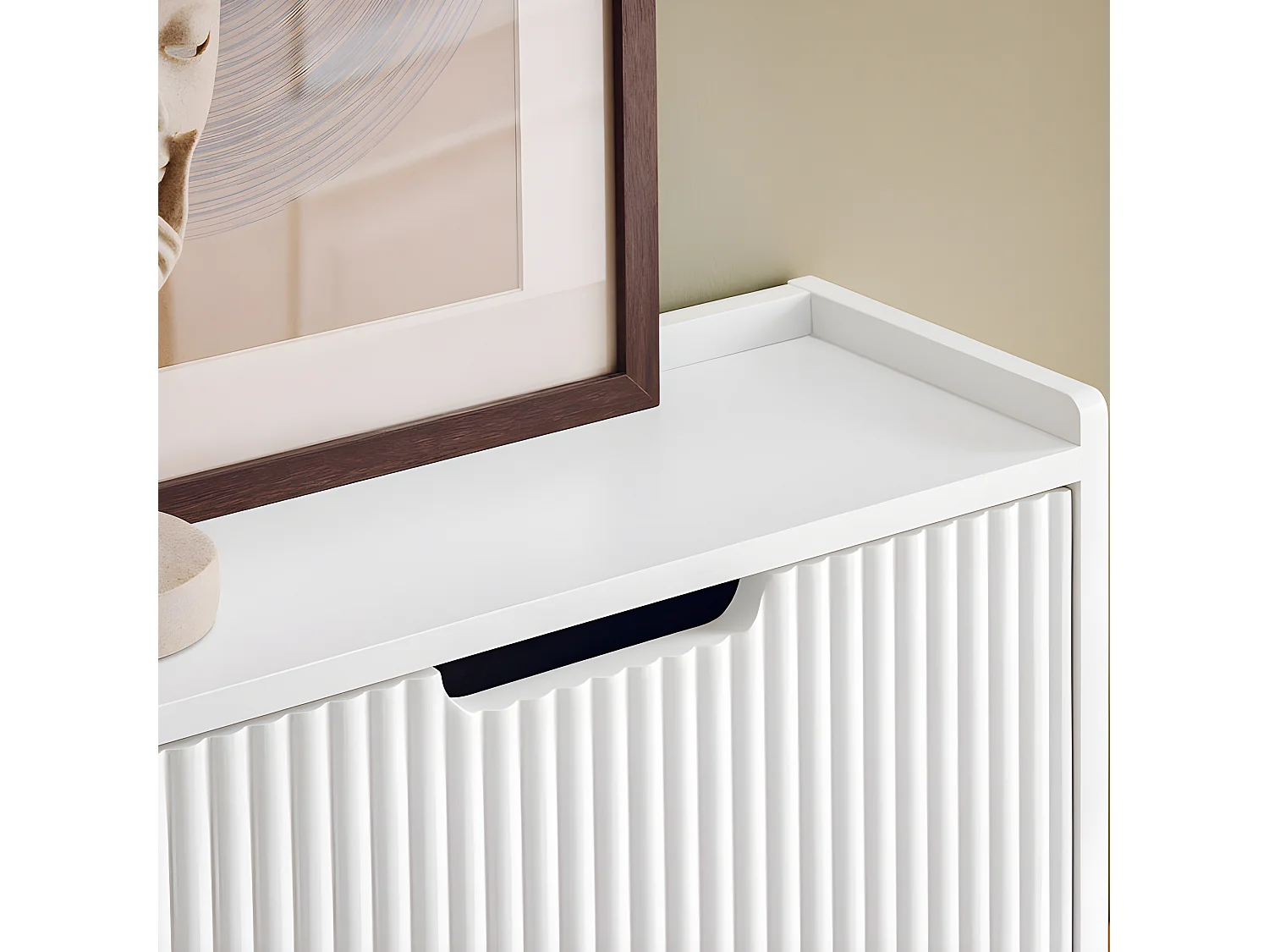 Zapatero Estrecho con 4 Solapas Organizador FSR177-L-W SoBuy ES