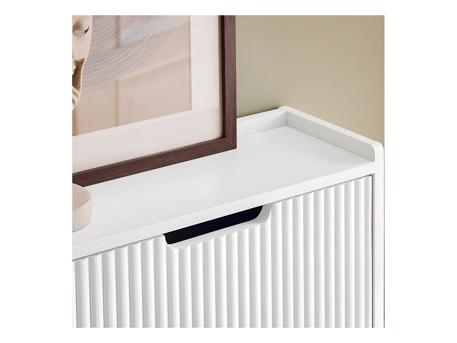 Szafka na buty z 4 klapami FSR177-L-W