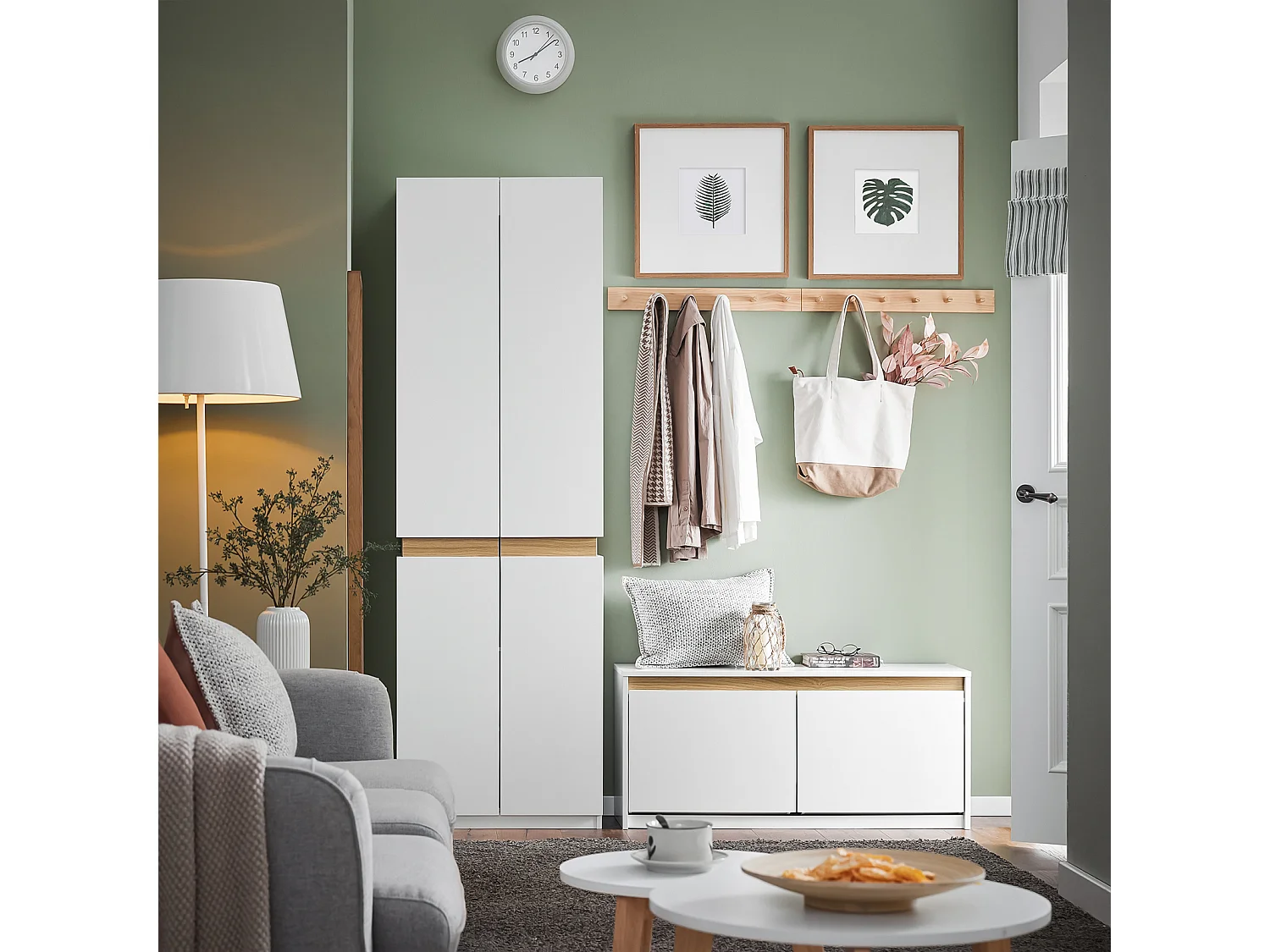 SoBuy FSR171-W Banc de Rangement à Chaussures 2 Abattants, Meuble d'Entrée, Meuble à Chaussures avec Un Compartiment Supérieur, pour Entrée, Salon, Chambre, Blanc