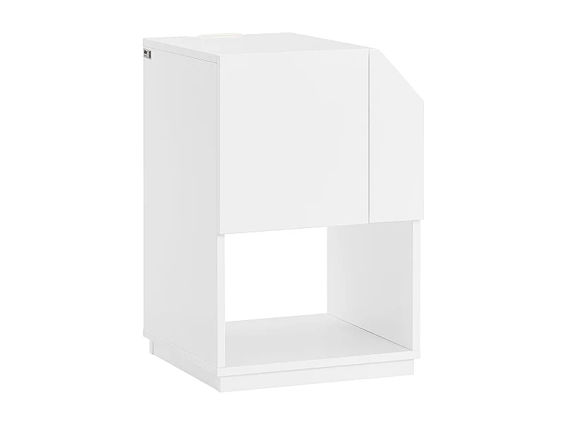 Mesa Auxiliar Mesita de Noche con 1 Estante Abierto Mesita para Salón Comedor Dormitorio FBT136-W SoBuy ES