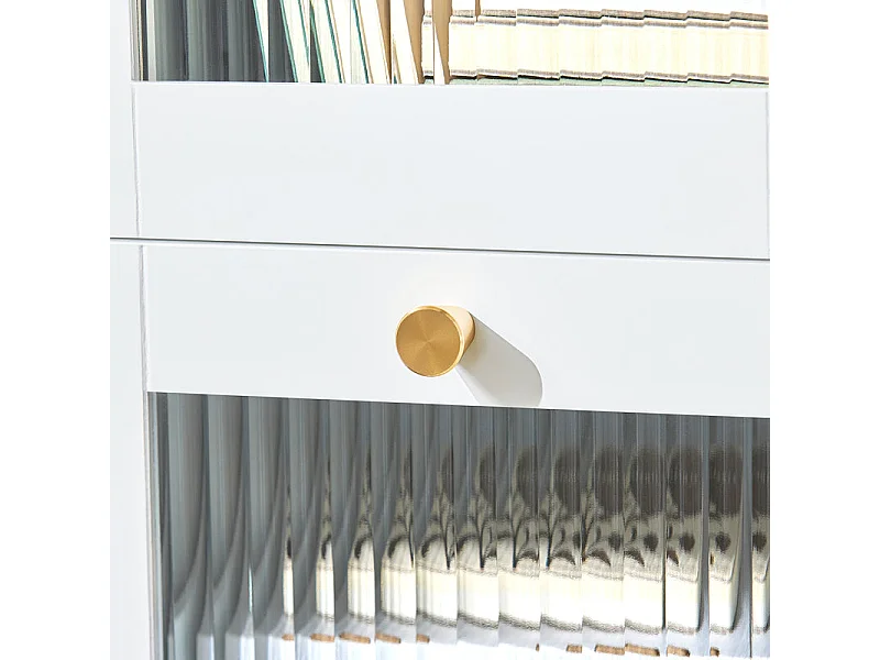 Stolik kawowy z 2 szufladami, stolik nocny FBT139-W