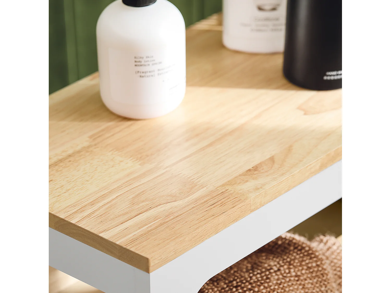 Carrito Estrecho Con 1 Bandeja Extraíble BZR54-WN SoBuy