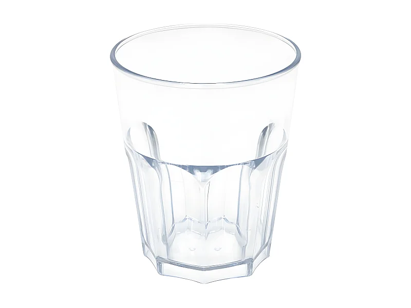 Set aus 8 transparenten SAN-Wassergläsern mit 29 cl