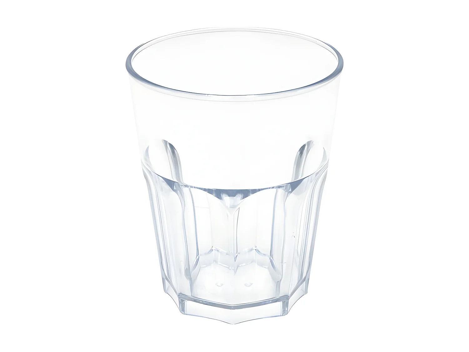 Set aus 8 transparenten SAN-Wassergläsern mit 29 cl