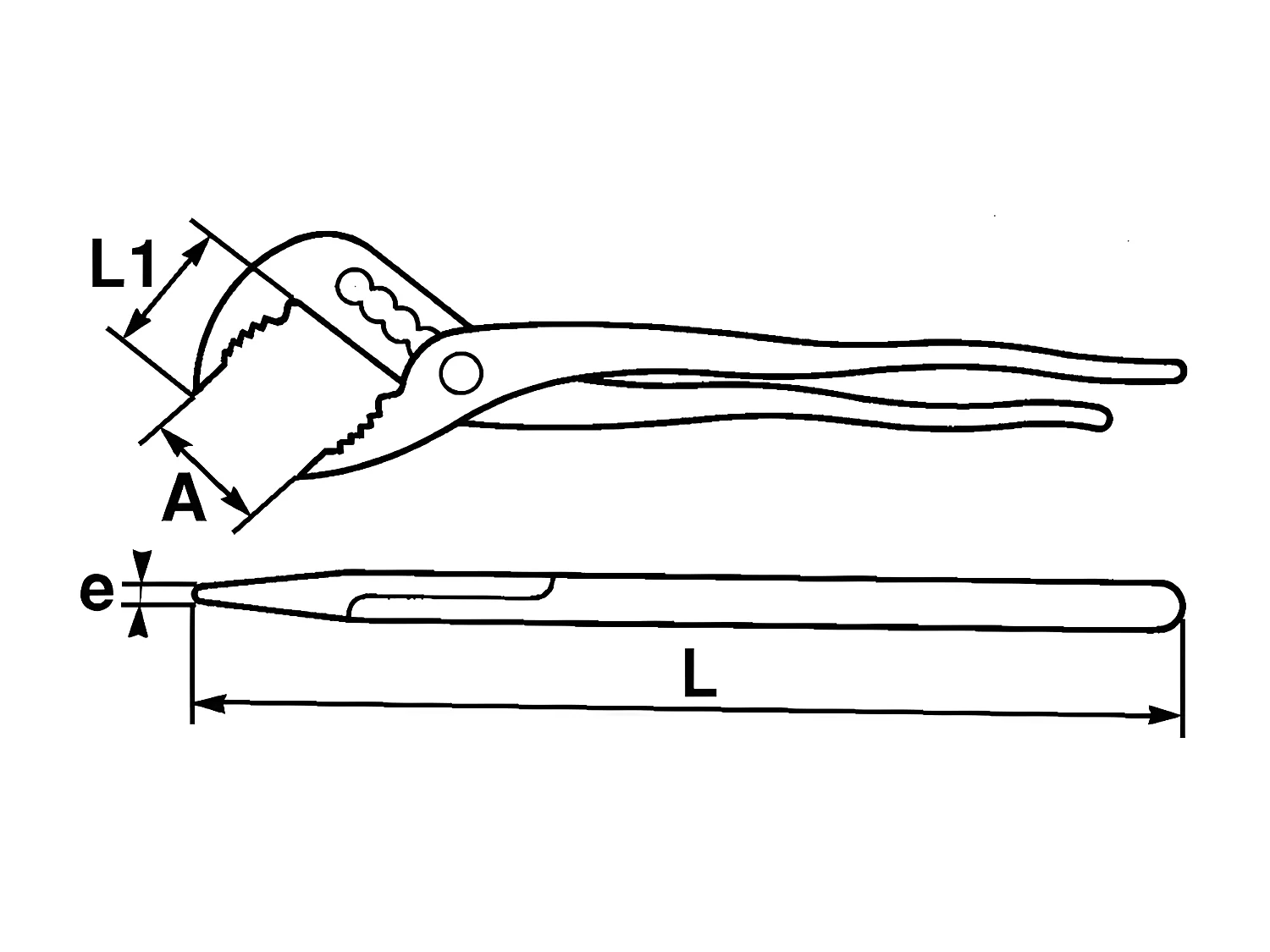Pince multiprise bi matière à bouton poussoir SAM OUTILLAGE 201 25B
