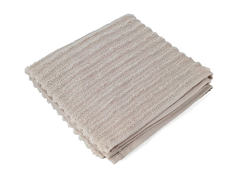 Serviette de toilette uni coton 50x100 cm SPECTRE beige