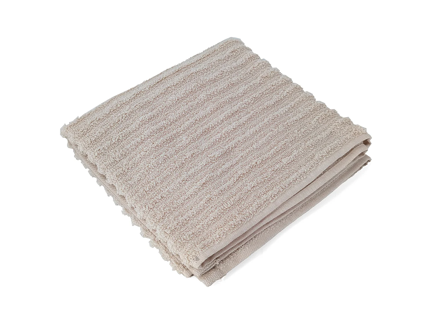 Serviette de toilette uni coton 50x100 cm SPECTRE beige