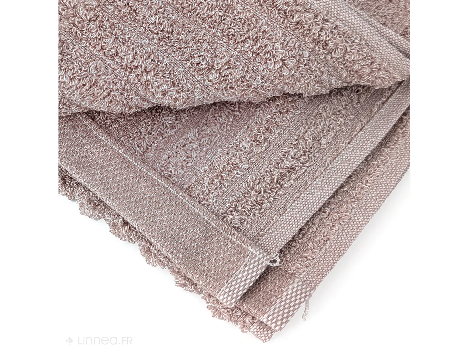 Drap de bain uni coton 100x150 cm SPECTRE rose