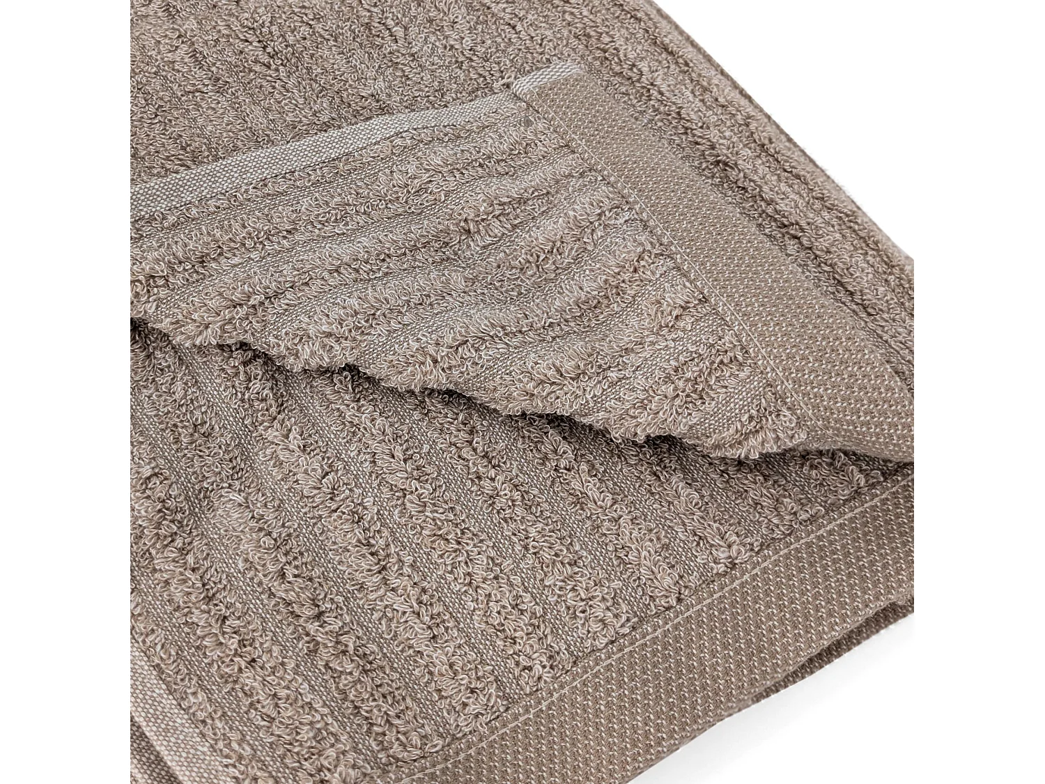 Drap de douche uni coton 70x140 cm SPECTRE marron