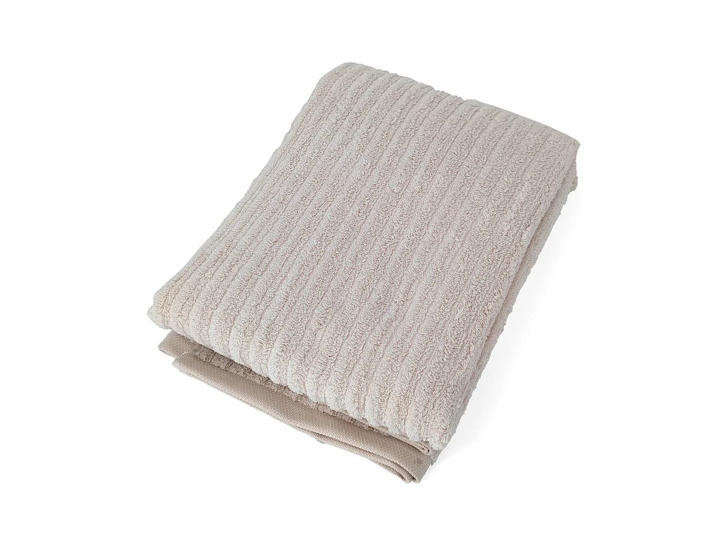 Drap de bain uni coton 100x150 cm SPECTRE beige