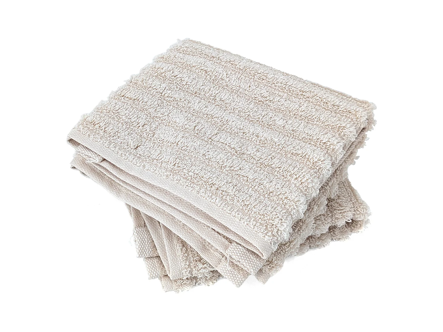 Lot de 2 serviettes invité uni coton 33x50 cm SPECTRE beige
