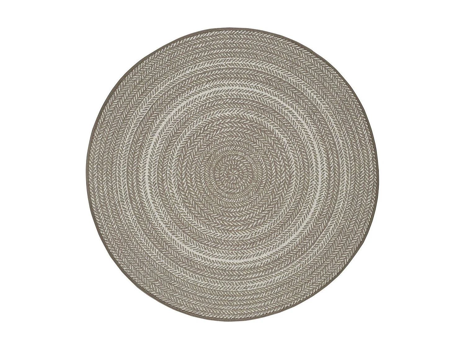 Tappeto esterior rotonda - interno-esterno - lino - diam.120 cm - SILVANA