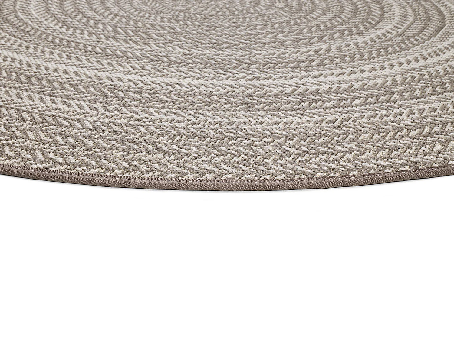 Tappeto esterior rotonda - interno-esterno - lino - diam.120 cm - SILVANA