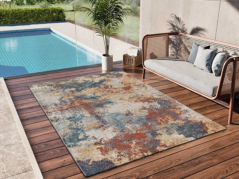 Tappeto esterior - vintage - multicolore - 160 x 230 cm - LUNA