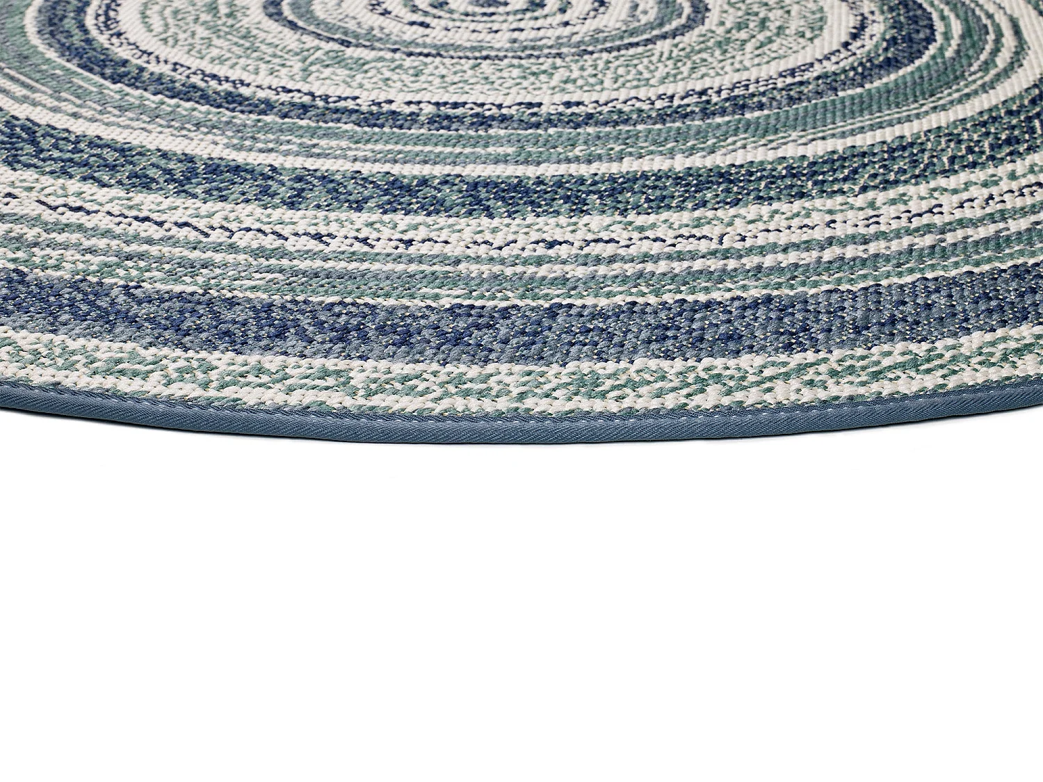 Rundteppich - Indoor-Outdoor - blau - 120x120 cm - VERDI