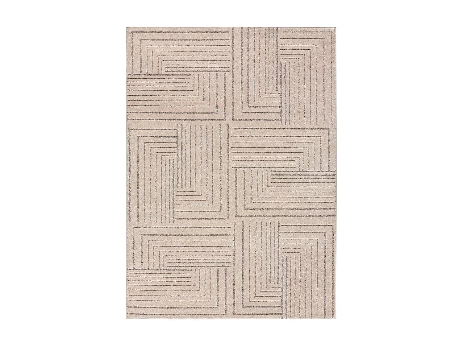 Alfombra interior  - geométrico - beige - 160 x 230 cm - PAULA