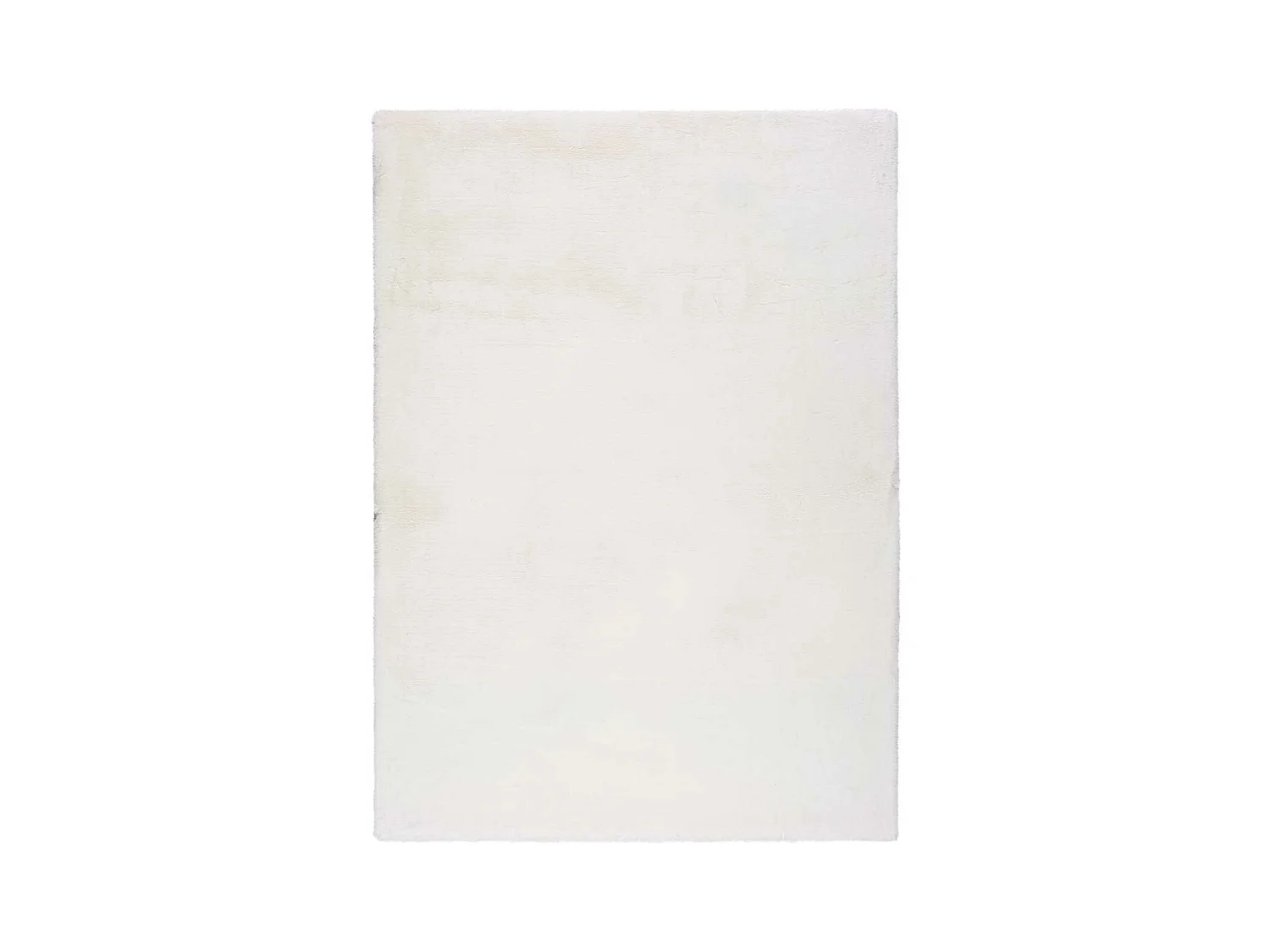 Alfombra interior  - shaggy liso - blanco - 120 x 180 cm - FOX