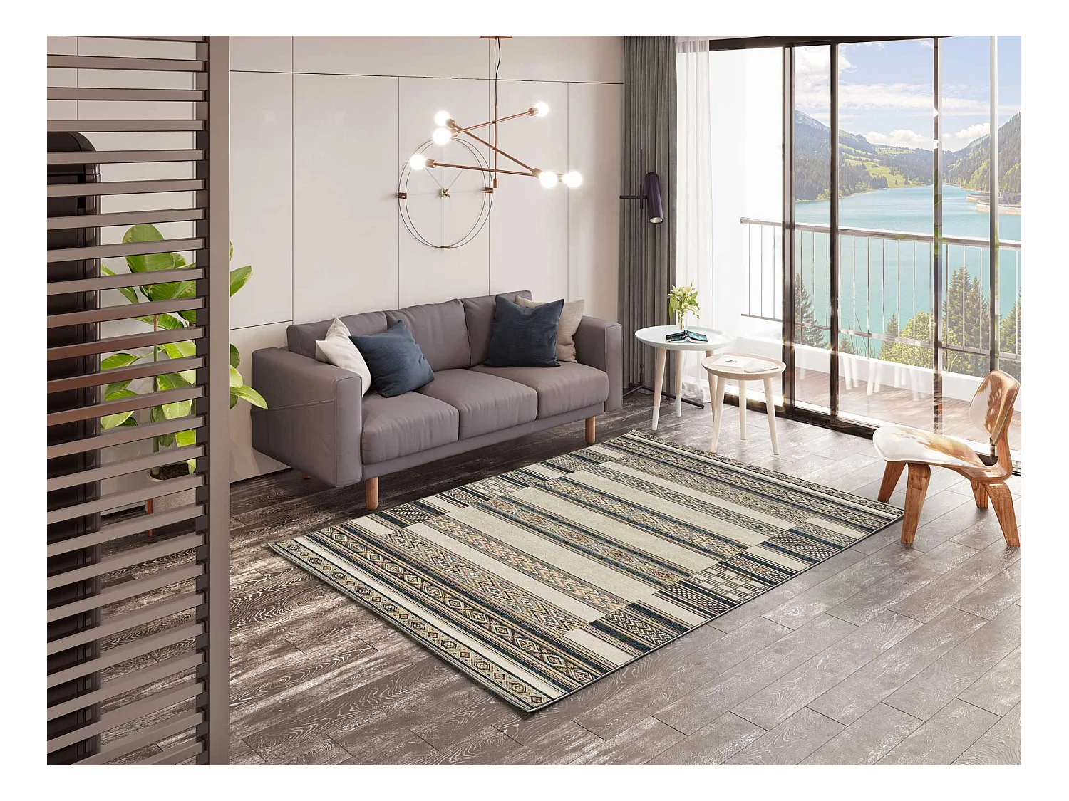 Tapis intérieur - ethnique - multicolore - 160 x 230 cm - ANTALIA