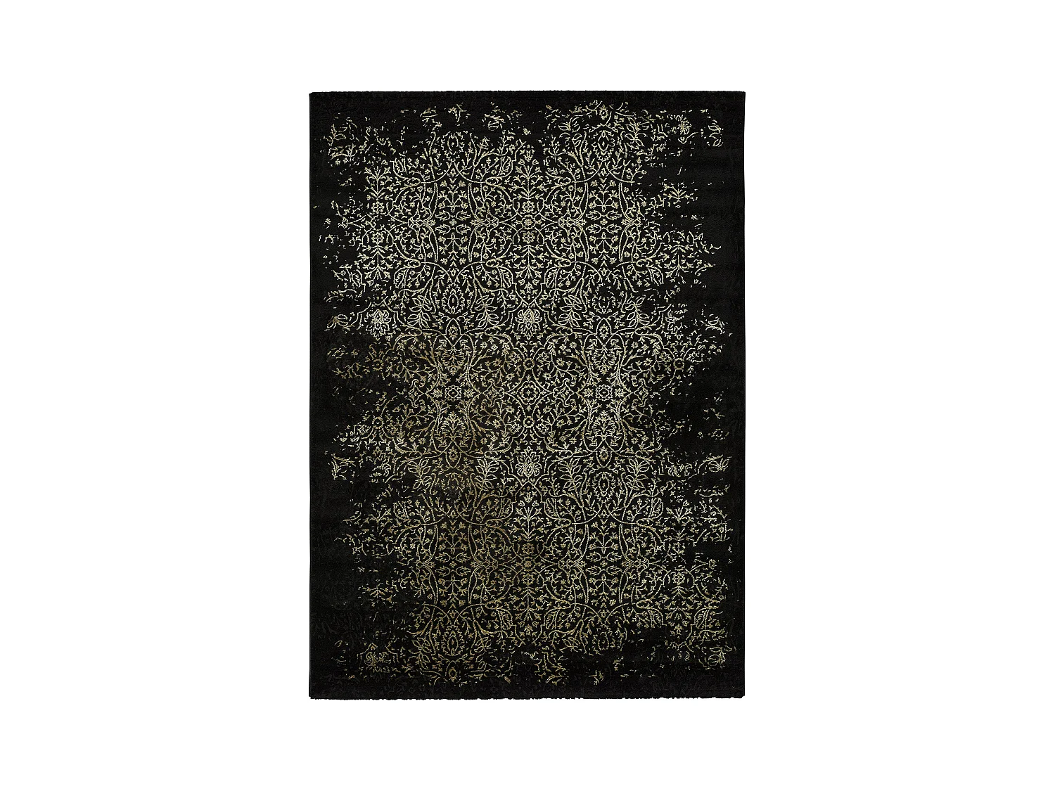Alfombra interior  - abstracto - negro - 140 x 200 cm - GOLD