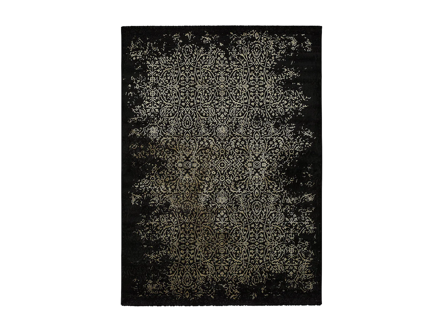 Alfombra interior  - abstracto - negro - 140 x 200 cm - GOLD