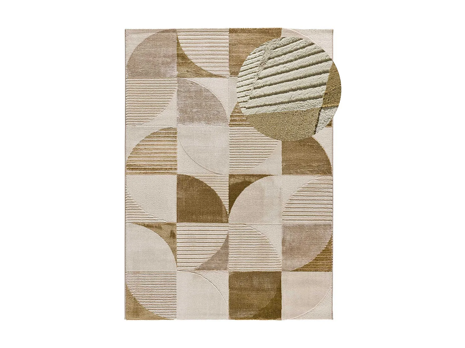 Kurzflorteppiche - geometrisch - mehrfarbig - 80x150 cm - MELFI