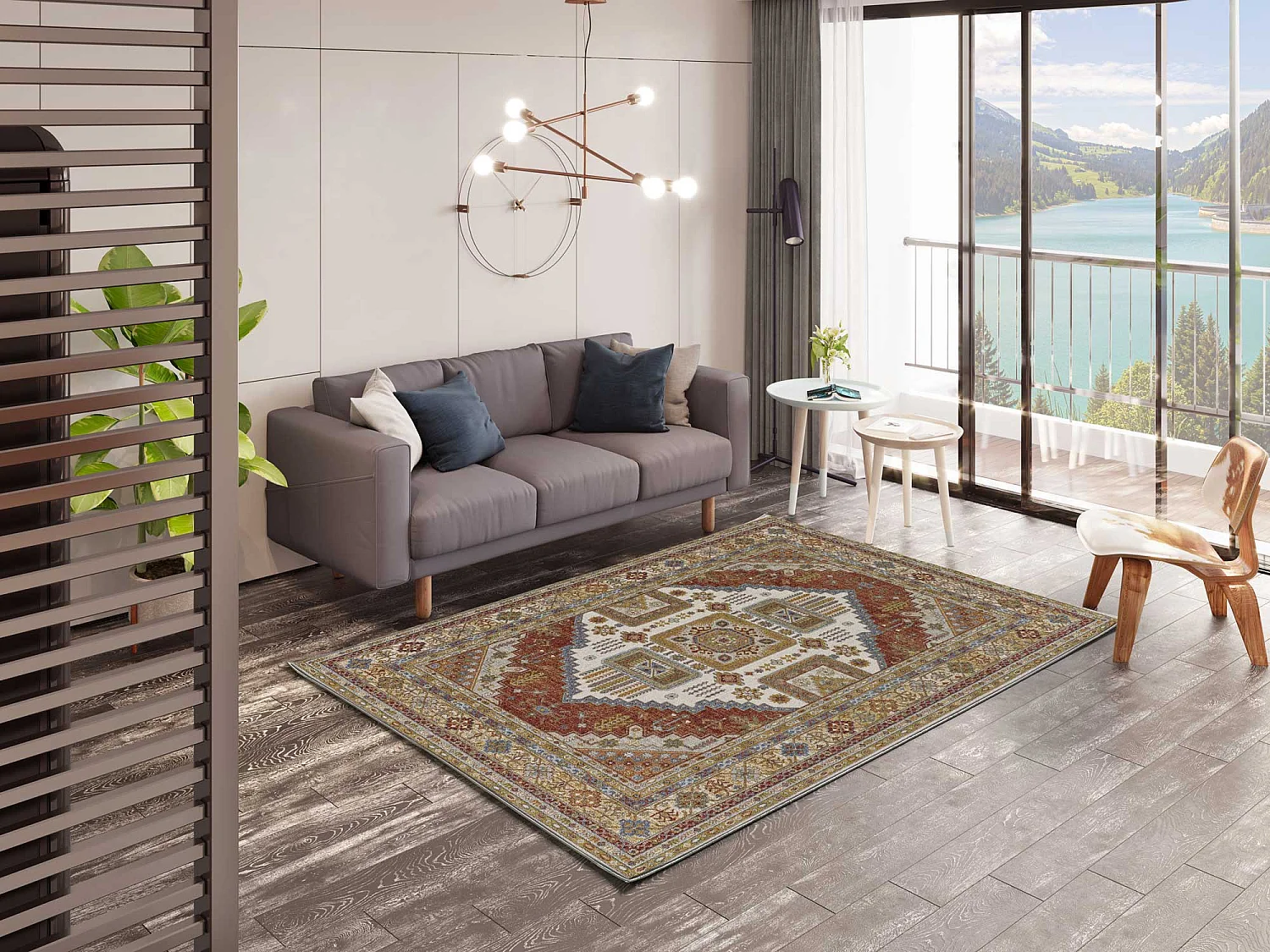 Alfombra interior  - vintage - caldera - 160 x 230 cm - ANTHEA