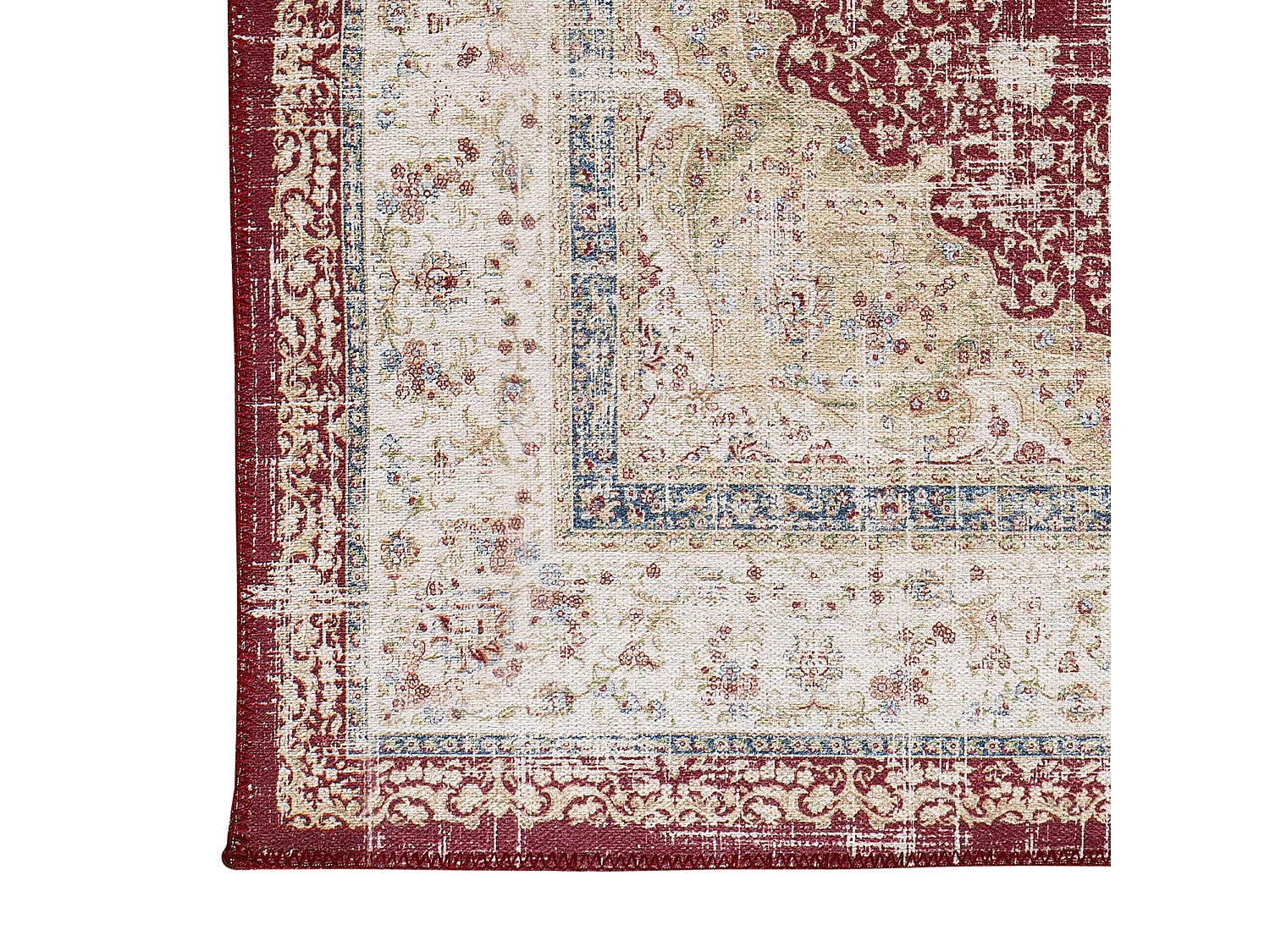 Tapis intérieur - vintage - rouge - 120 x 170 cm - NEILA